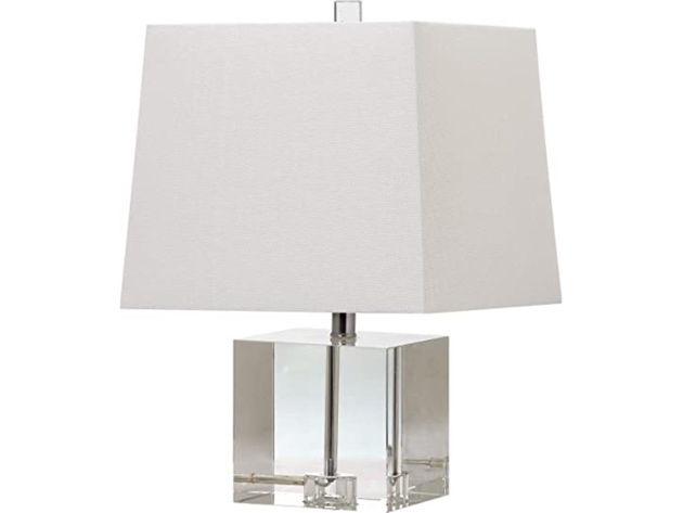 Safavieh LIT4284A Lighting Collection Mckinley Clear Table Lamp, 19 Inch - White (New, Damaged Retail Box)