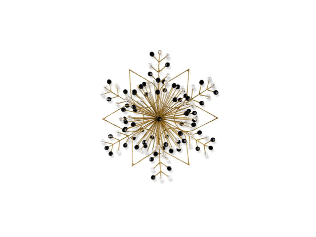 MacKenzie-Childs Gold Snowflake Ornament - Large