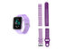 Advanced Smartwatch with 3 Bands & Wellness and Activity Tracker (Purple)