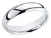 Ladies or Mens 14K White Gold 5mm Wedding Band - 9