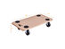 Costway 4 Piece 440lbs Platform Dolly Rectangle Wood Utility Cart Wheeled Moving Transporter