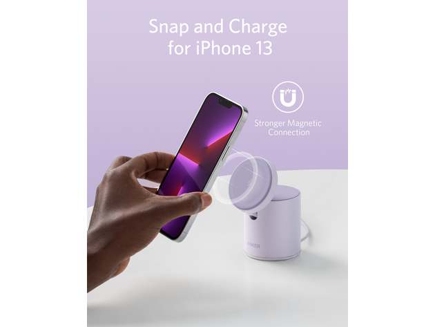 Anker 623 Magnetic Wireless Charger (MagGo) Lilac Purple