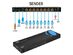 4K 1x8 HDMI Extender Splitter by OREI Multiple Over Single Cable CAT6/7 4K@60Hz 4:4:4 HDCP 2.2 With IR Remote EDID Management - Up to 115 Ft - Loop Out - Low Latency - Full Support