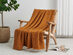 Vintage Cotton Waffle Blanket (Throw/Bronze)