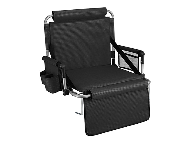 Folding Stadium Seat with Arms & Pockets