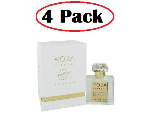 4 Pack of Roja Elixir by Roja Parfums Extrait De Parfum Spray (Unisex) 1.7 oz