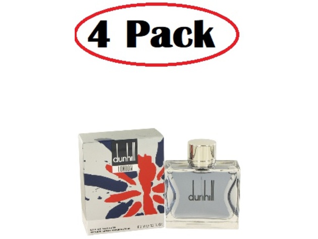 4 Pack of Dunhill London by Alfred Dunhill Eau De Toilette Spray 3.3 oz