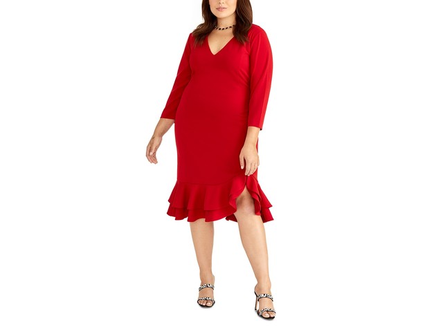 rachel roy red dress Rachel Roy Women's Sabella Mesh Halter Maxi Dress - Red