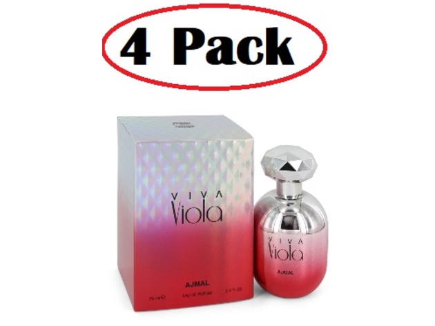 4 Pack of Viva Viola by Ajmal Eau De Parfum Spray 2.5 oz
