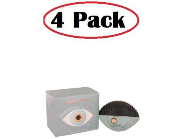 4 Pack of Kenzo World by Kenzo Eau De Parfum Spray 2.5 oz