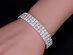 Sparkling SIlver Layer Crystal Tennis Bracelet 
