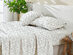 4-Piece Floral Print Microfiber Sheet Set (Green/King)