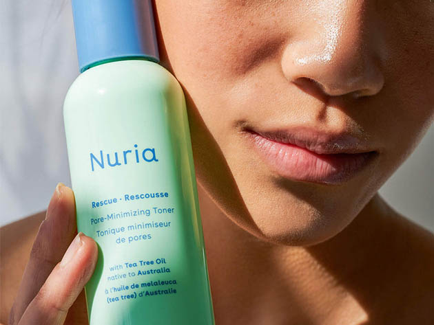 Nuria Rescue: Pore-Minimizing Toner with Tea Tree Oil (180ml/2-Pack)