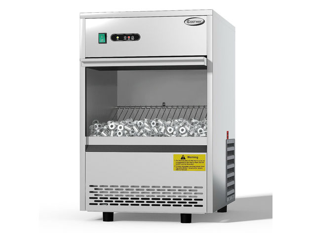 Costway Commercial Automatic Ice Maker Machine 70lbs/24h Stainless Steel Freestanding