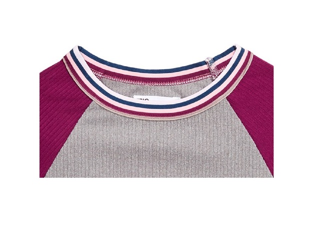 Epic Threads Big Girls Colorblocked Top Grey Size Extra Large