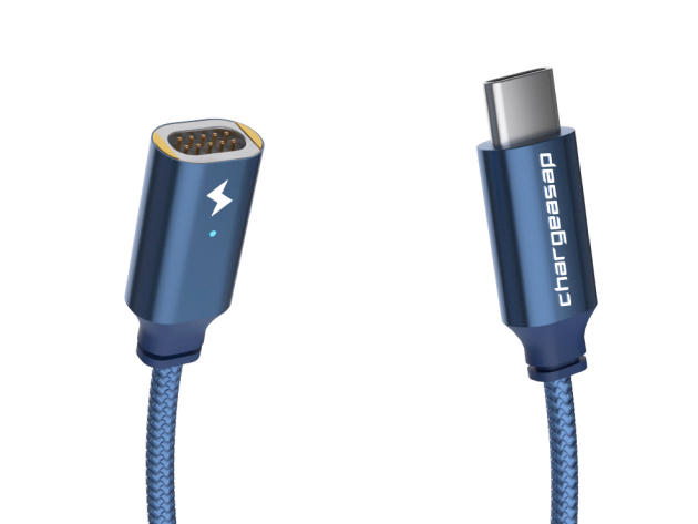 Infinity Universal Magnetic USB-C 100W Charging Cable Blue microUSB