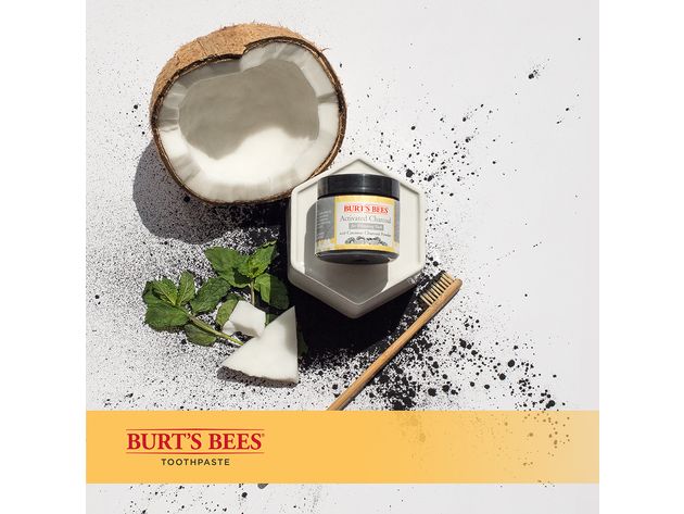 Burt's Bees Activated Charcoal Powder for Whitening Teeth, Paraben Free, Made Without Sodium Lauryl Sulfate, 0.7 Ounce