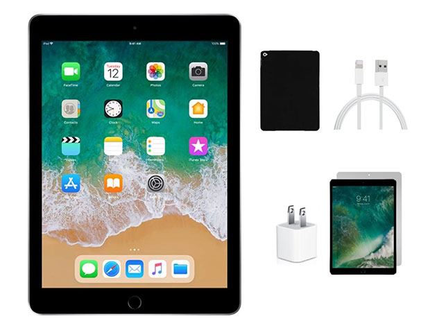 Apple iPad 5 32GB - Space Gray (Refurbished: Wi-Fi) + Accessories Bundle