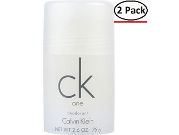 CK ONE by Calvin Klein DEODORANT STICK 2.6 OZ for UNISEX ---(Package Of 2)