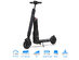 Goplus LED Bluetooth Folding Electric Scooter with Removable Seat Speed Up to 15.5 MPH Black