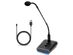 Movo GM-7 | 18" Professional USB Gooseneck Microphone with Mic Gain and RGB