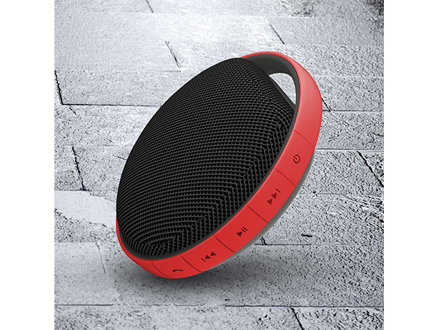 MiiShower Bluetooth Waterproof Speaker (Black/Red)