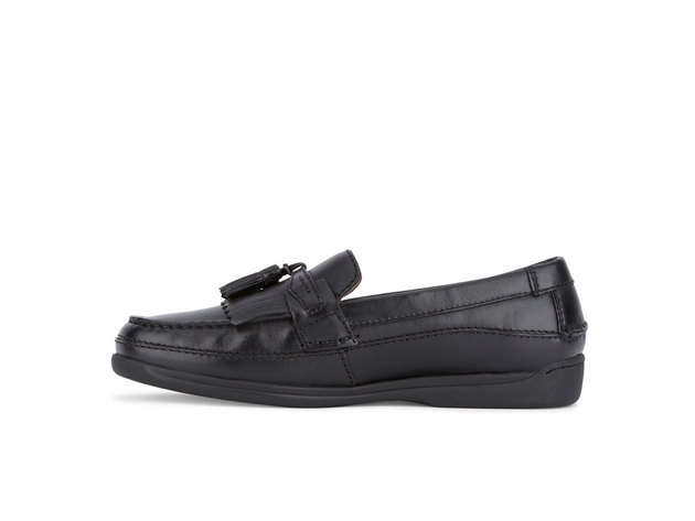 Dockers Mens Sinclair Leather Dress Casual Tassel Loafer Shoe - 9 M Black