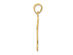 10K Yellow Gold Cross Pendant Necklace with Chain