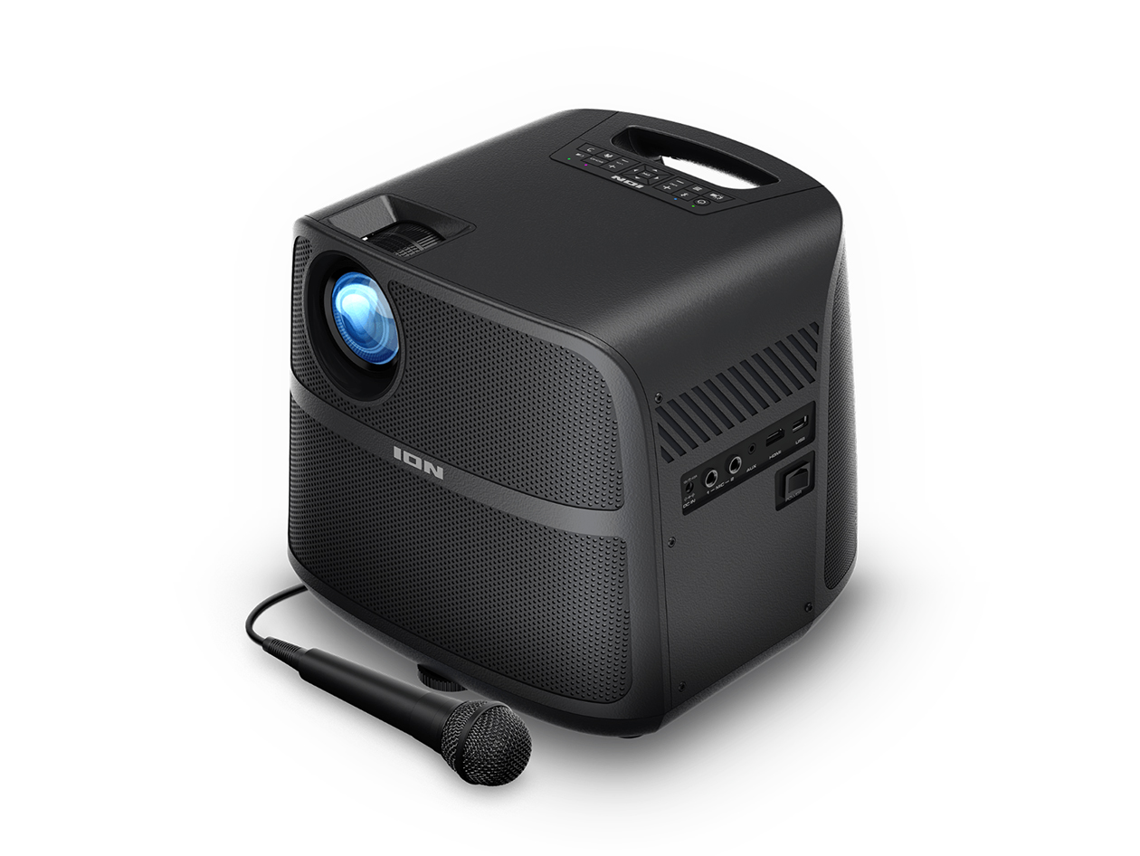 ION Portable HD Outdoor Projector with Bluetooth, Speakers & Microphone