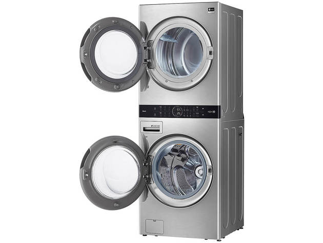 LG WSEX200HNA STUDIO Single Unit Front Load Wash Tower with Center Control