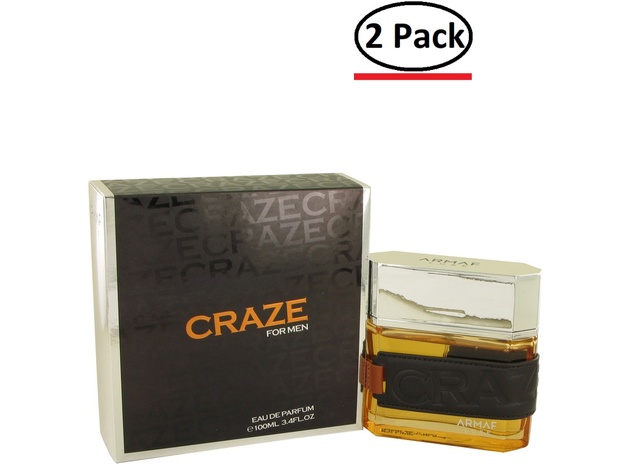 Armaf Craze by Armaf Eau De Parfum Spray 3.4 oz for Men (Package of 2)