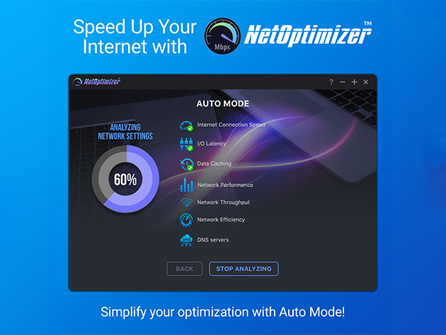 NetOptimizer™ Internet Speed Booster [5 Computers]