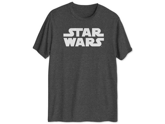 Hybrid Men's Star Wars Logo T-Shirt Gray Size Large