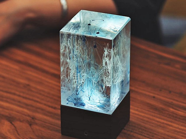 resin desk lamp