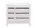 Costway White Sleigh Style Baby Changing Table Diaper 6 Basket Drawer Storage Nursery - White