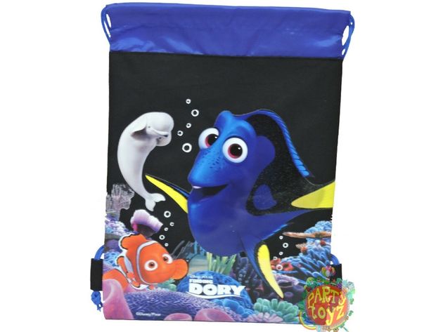 Drawstring Bag - Finding Dory - Black - 13" X 11"