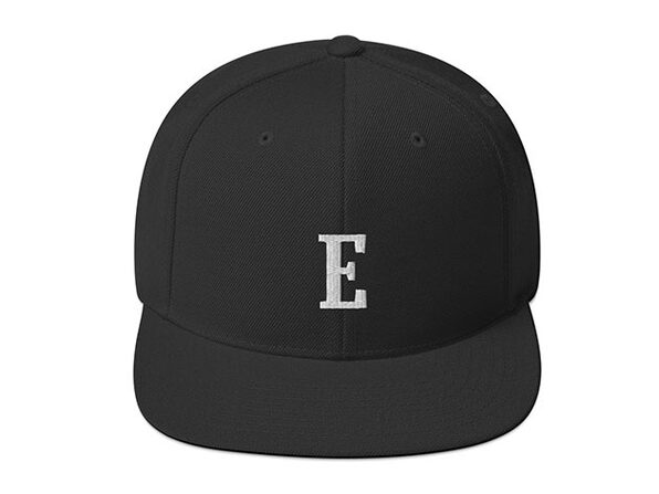 Elevator Pitch Buttons Black Snapback Hat