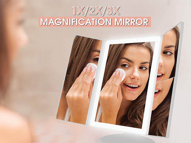 BeautyWorks Backlit Makeup Vanity Mirror 