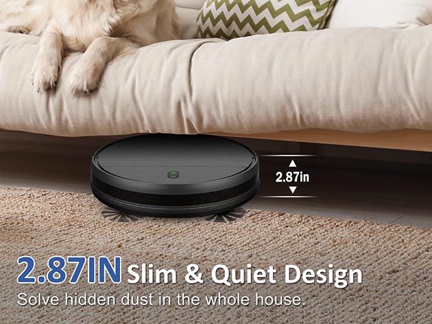 ZCWA 2-in-1 Robot Vacuum & Mop Combo with Wi-Fi/App/Alexa - Black (Open Box)