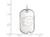 Sterling Silver NHL Calgary Flames Dog Tag Pendant