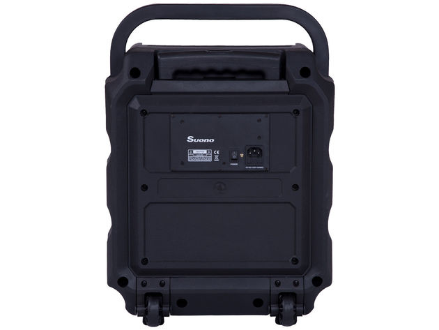 Suono Portable 8" PA System Rechargeable Battery 300W RMS Power Active Speaker - Black