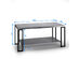 Costway Accent Coffee Table Modern Living Room Furniture Metal Frame w/Lower Shelf