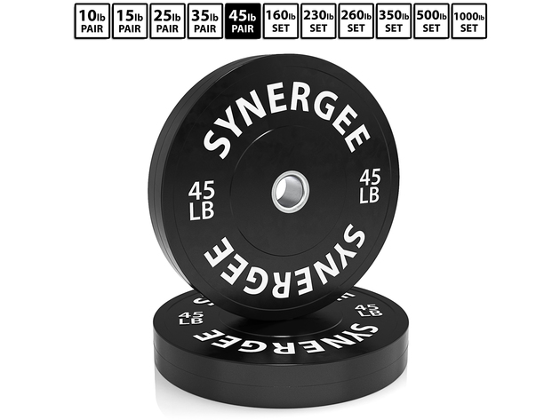 Synergee Bumper Plates - 45lbs Pair