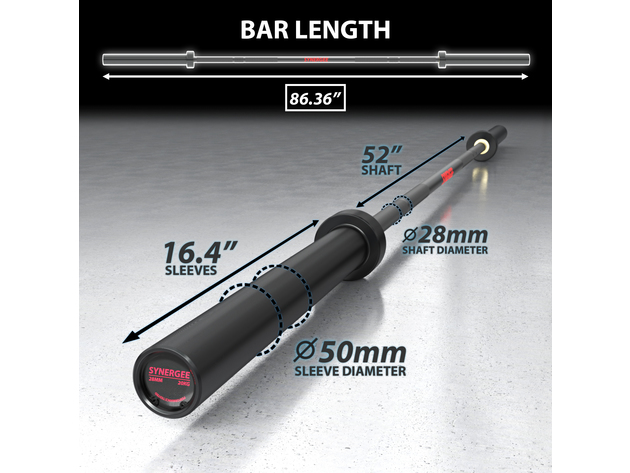 Synergee Games Barbell - 20KG Black