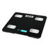 Fit Smart Electronic Floor Body Scale Black Digital LCD Glass Tracker Bathroom