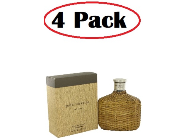 4 Pack of John Varvatos Artisan by John Varvatos Eau De Toilette Spray 4.2 oz