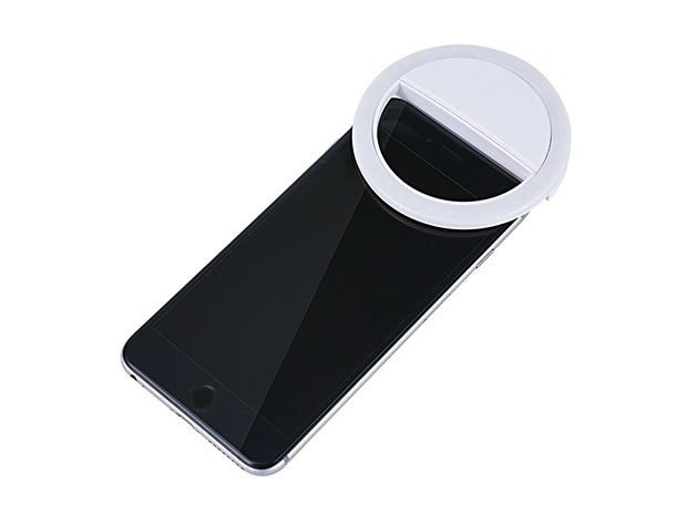 Clip On Smartphone LED Selfie Light (White)