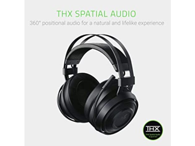 Razer Nari Essential Wireless THX Spatial Audio Gaming Headset, ‎Classic Black