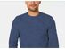 Alfani Men's Heathered Sweatshirt Navy Size Large