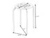 Costway Set of 6 Stackable Metal Stool Set Daisy Backless Round Top Kitchen - Black